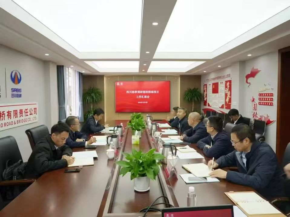 四川路橋黨委副書記、副董事長、總經(jīng)理羊勇率隊到直屬企業(yè)調研